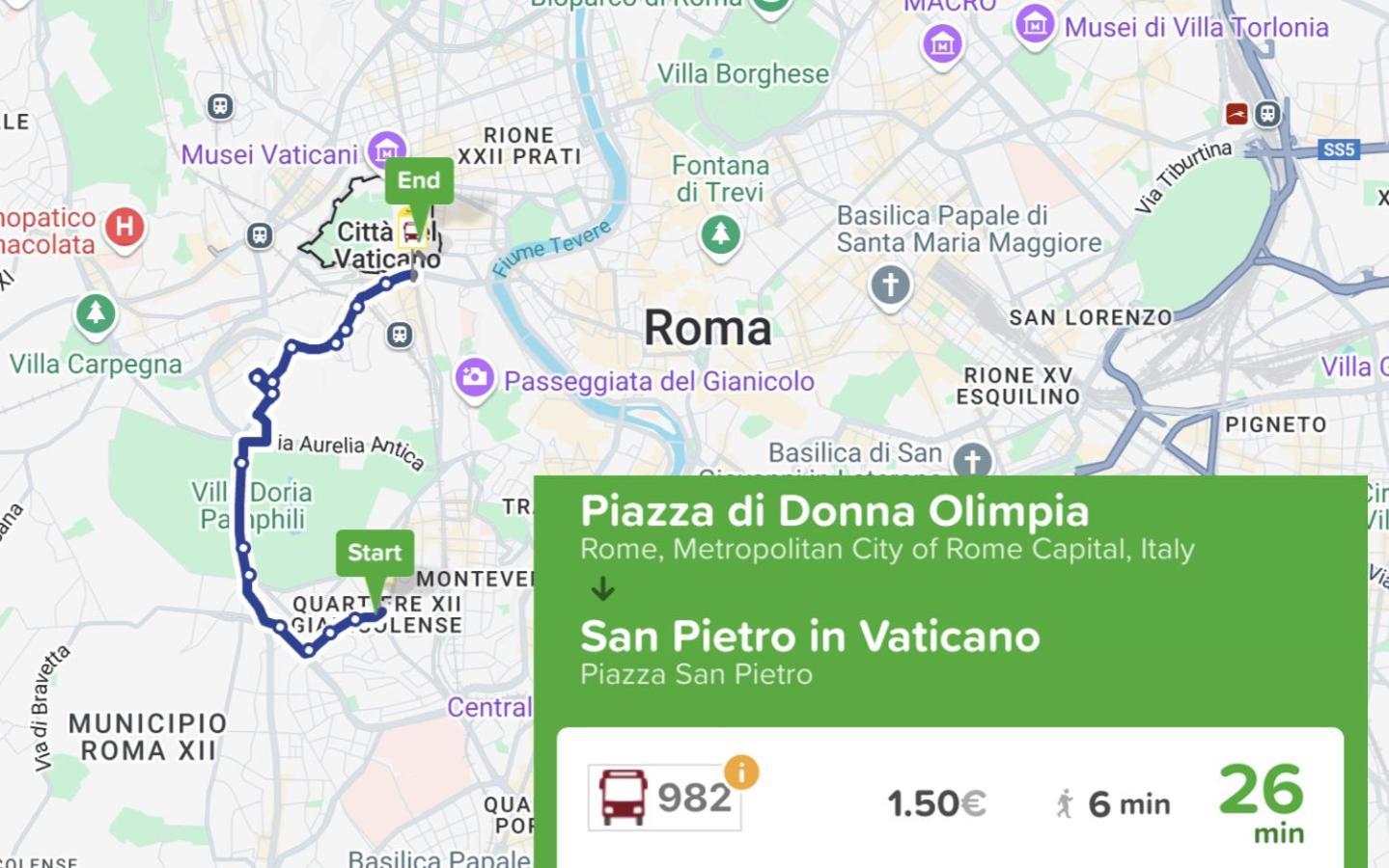Appartement Donna Olimpia Tra Gianicolo E Trastevere Rome